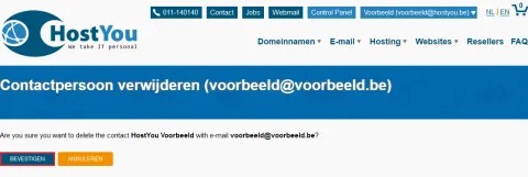 Contactpersonen van uw account beheren - Stap 7