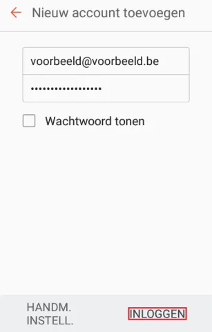 Een e-mailaccount instellen op een Samsung smarphone - Stap 4