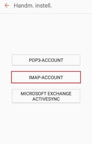 Een e-mailaccount instellen op een Samsung smarphone - Stap 5