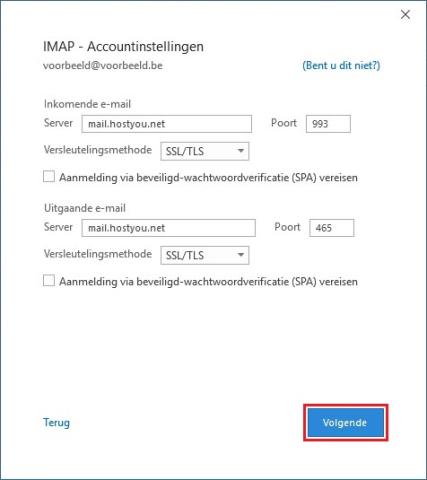 Accountinstellingen