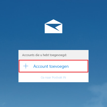 Eerste start Mail