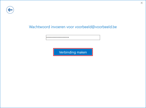 Wachtwoord invoeren